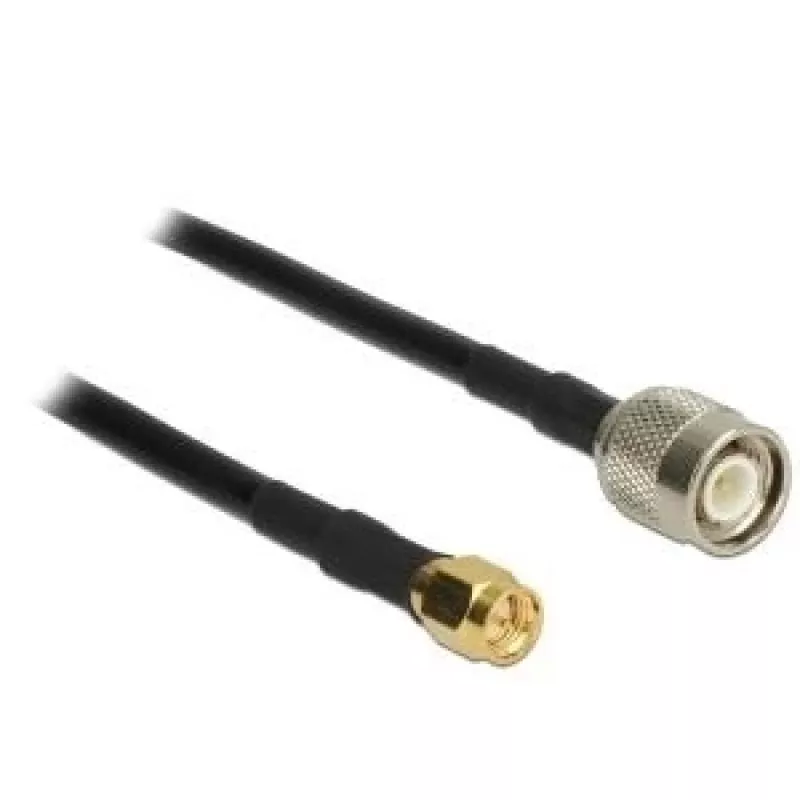 Koaksialinis kabelis DeLOCK 89510 RG-58 C/U 2,5 m TNC SMA Juodas
