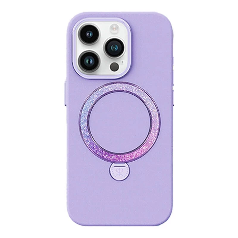 Telefono dėklas Joyroom PN-15L4 Dancing Circle, skirtas iPhone 15 Pro Max, violetinis, lengvas apsauginis dangtelis