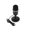 Studijinis mikrofonas BLOW su LED stovu — laidinis USB 2.0, 20–16000 Hz, jautrumas -50 dB, 237 g