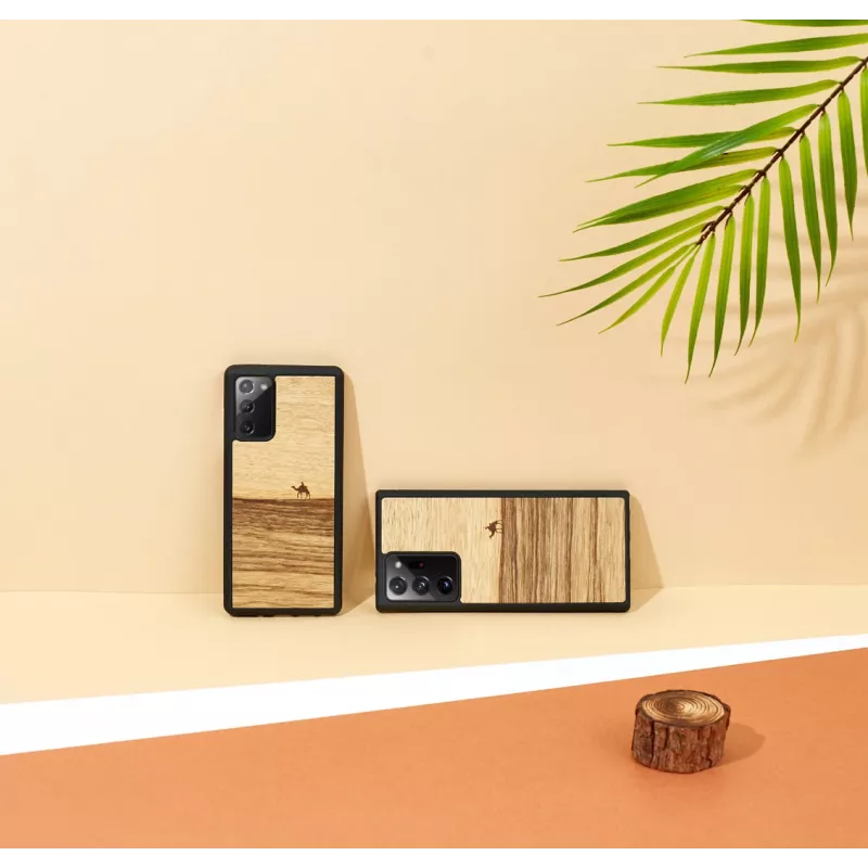 Apsauginis telefono dėklas Man and Wood Galaxy Note 20 — terra Juoda