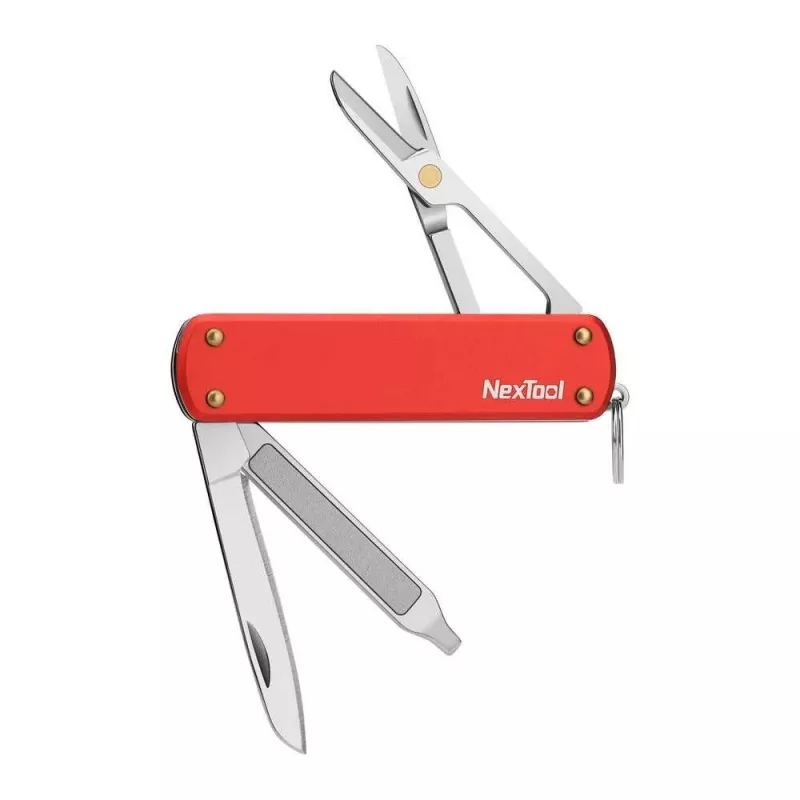 NexTool Mini kišeninis peilis NE0142 4-in-1 raudonas