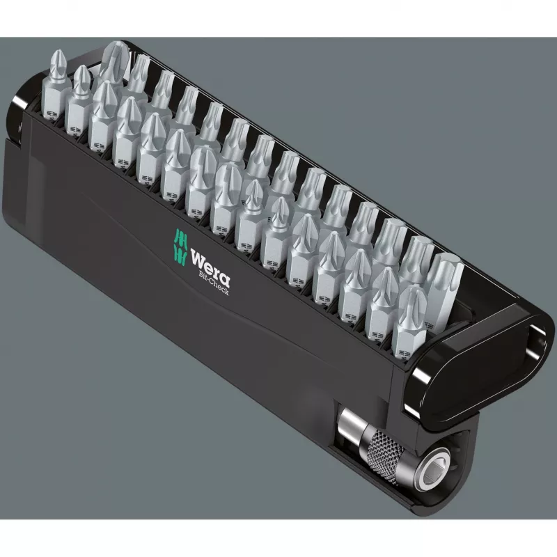 Wera Bit set Bit-Check 30 bits Christmas 2025 — 30 dalių kompaktiškas antgalių rinkinys