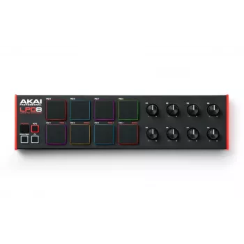 Akai LPD8 MKII MIDI klaviatūra 8 klavišai USB Juoda, Raudona