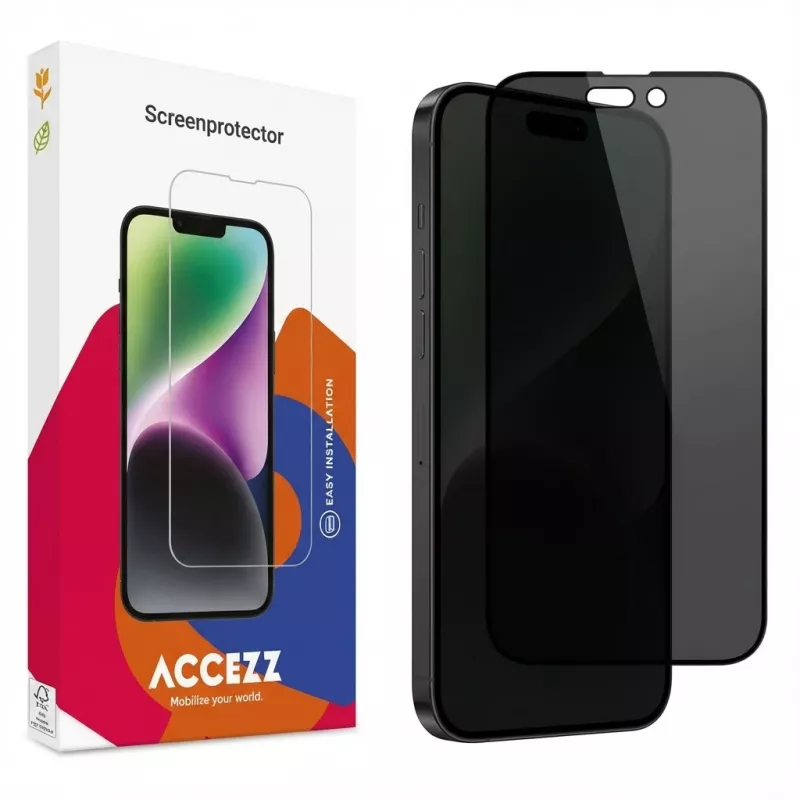 Privatumo stiklo ekrano apsauga GUAN, skirta Apple iPhone 16 Pro Max, apsauganti nuo akinimo, su privatumo filtru