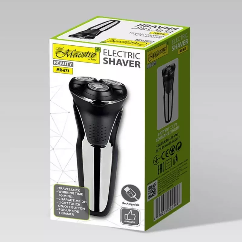 MAESTRO MR-673 USB elektrinė skustuvė