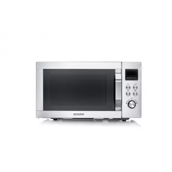 Kombinuota mikrobangų krosnelė SEVERIN MW 7918, pastatoma, 25 l, 900 W, LED ekranas, sidabrinė