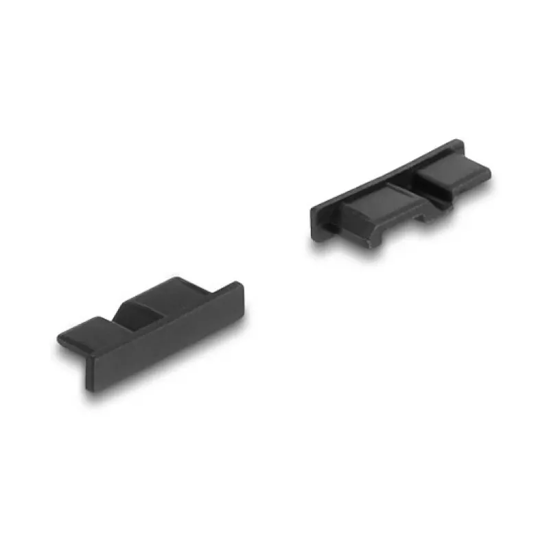 DeLOCK 64243 lizdo apsauginis dangtelis USB Micro-B juodas 10 vnt.