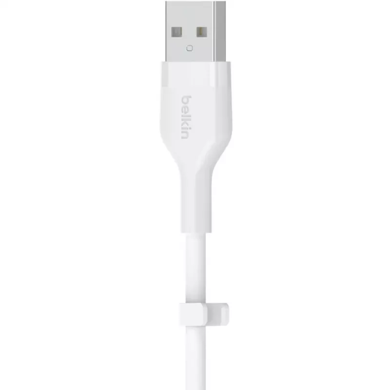 Laidas Belkin Cbl Scicone USB-A LTG 2M baltas USB A USB C Lightning