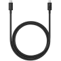 Satechi ST-YTB100K Thunderbolt kabelis 1 m 40 Gbit/s Juoda