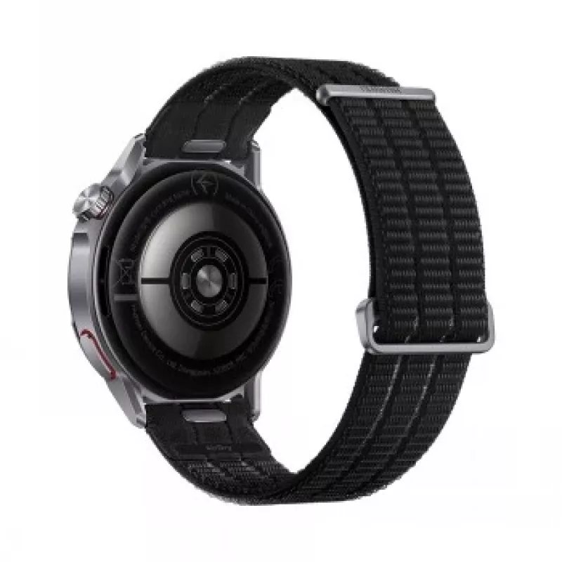 Išmanusis laikrodis HUAWEI GT Runner 2 — 1,32 colio (3,35 cm) AMOLED 466×466, titano korpusas, GPS, fluoroelastomerinis juodas dirželis