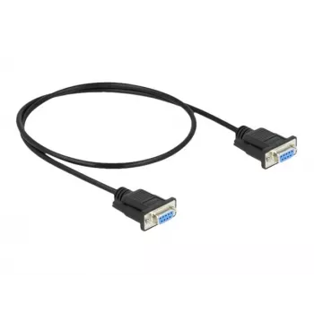 Nuoseklusis kabelis RS-232 DeLOCK 87308 0,5 m, lizdas–lizdas