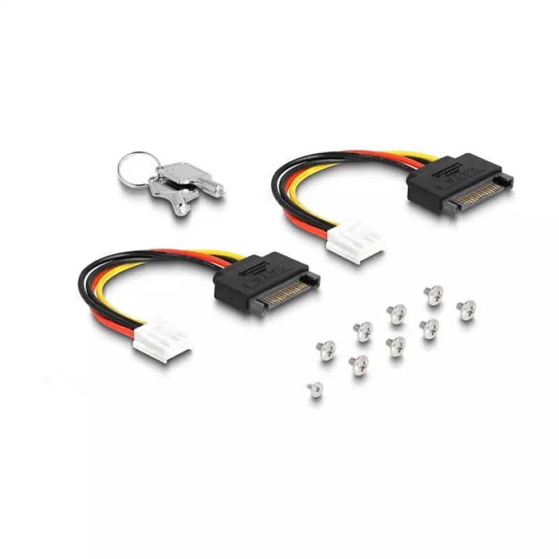 Saugojimo diskų dėklas DeLOCK 5.25 colio mobilus laikiklis 8 x M.2 NVMe SSD