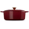 Le Creuset Signature ovali skrudintuvė 31 cm raudono vyno spalvos (21178319494441)