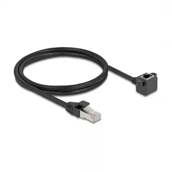 Tinklo kabelis DeLOCK 81097 RJ-45 Cat6 1 m Juodas