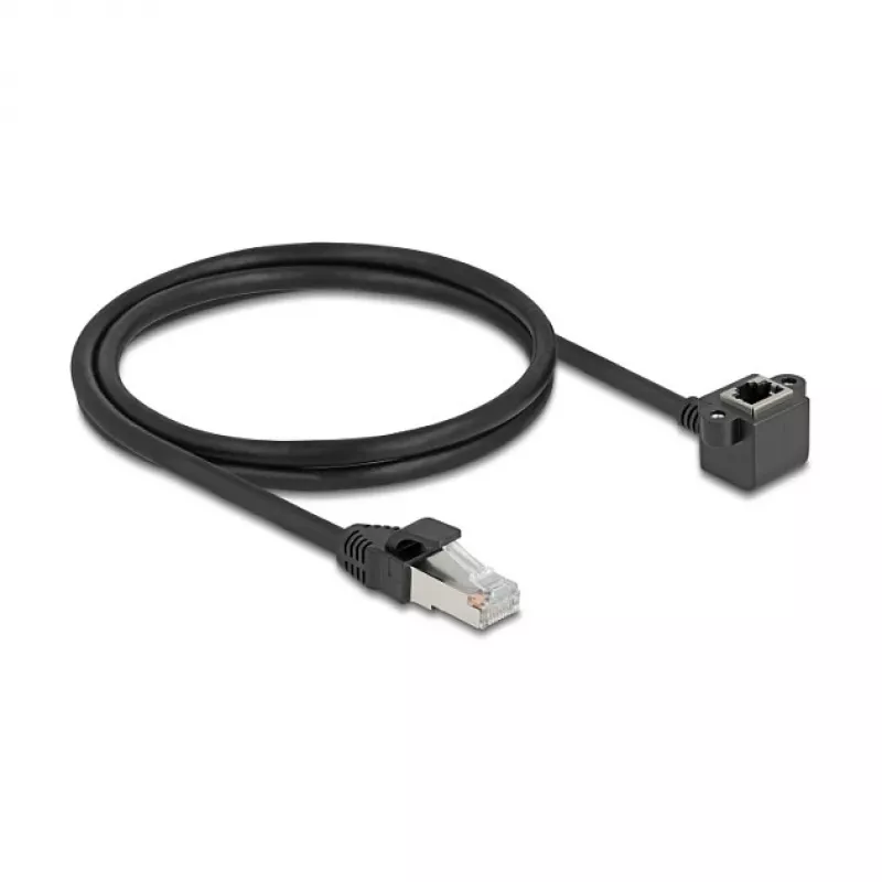 Tinklo kabelis DeLOCK 81097 RJ-45 Cat6 1 m Juodas