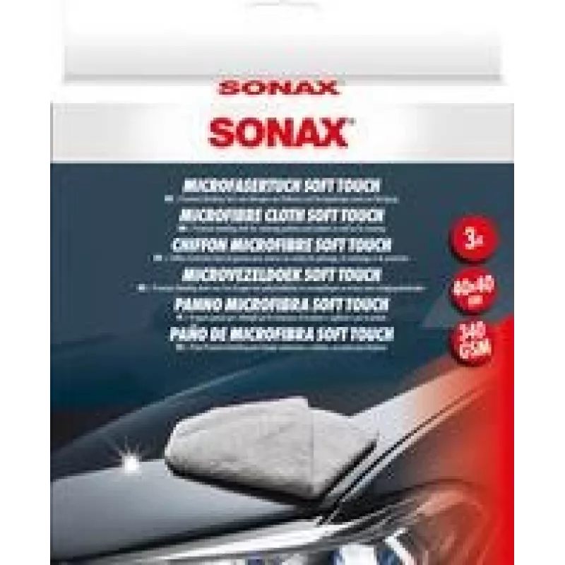 Sonax mikropluošto šluostė soft touch 40 x 40 cm 3 vnt. (04510000)