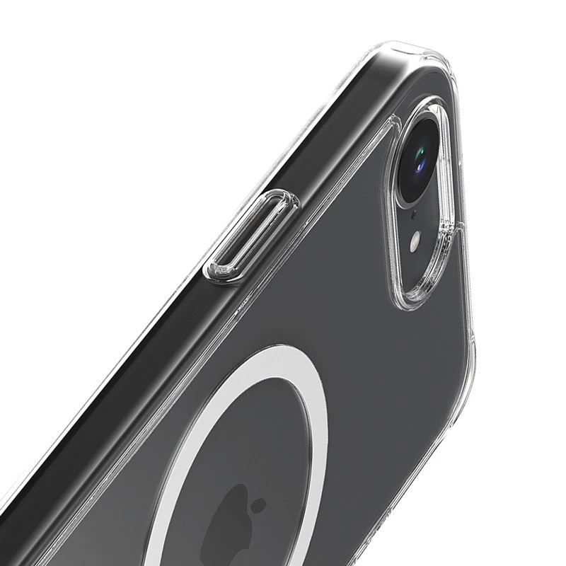 Crong permatomas MagSafe dėklas, skirtas „iPhone 16e“ — skaidrus apsauginis apvalkalas, suderinamas su MagSafe