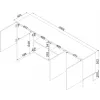 Cama komoda ISLA 200x40x75 matinis juodas