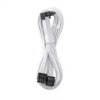 CableMod C-Series Pro jungiamasis kabelis – Variant A, 90°, 16 kontaktų į 2x8 kontaktų PCIe, balta