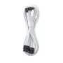 CableMod C-Series Pro jungiamasis kabelis – Variant A, 90°, 16 kontaktų į 2x8 kontaktų PCIe, balta