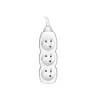 Tracer PowerCord ilgintuvas su 3 lizdais, 3 m, baltas