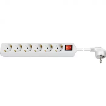 Maitinimo ilgintuvas Wentronic 38845 5m 6 AC lizdai Vidinis Baltas