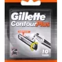 Pakaitinės skustuvo galvutės Gillette ContourPlus, pakuotėje 10 vnt.