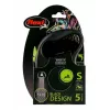 FLEXI Juoda Design S - ištraukiamas pavadėlis - 5 m