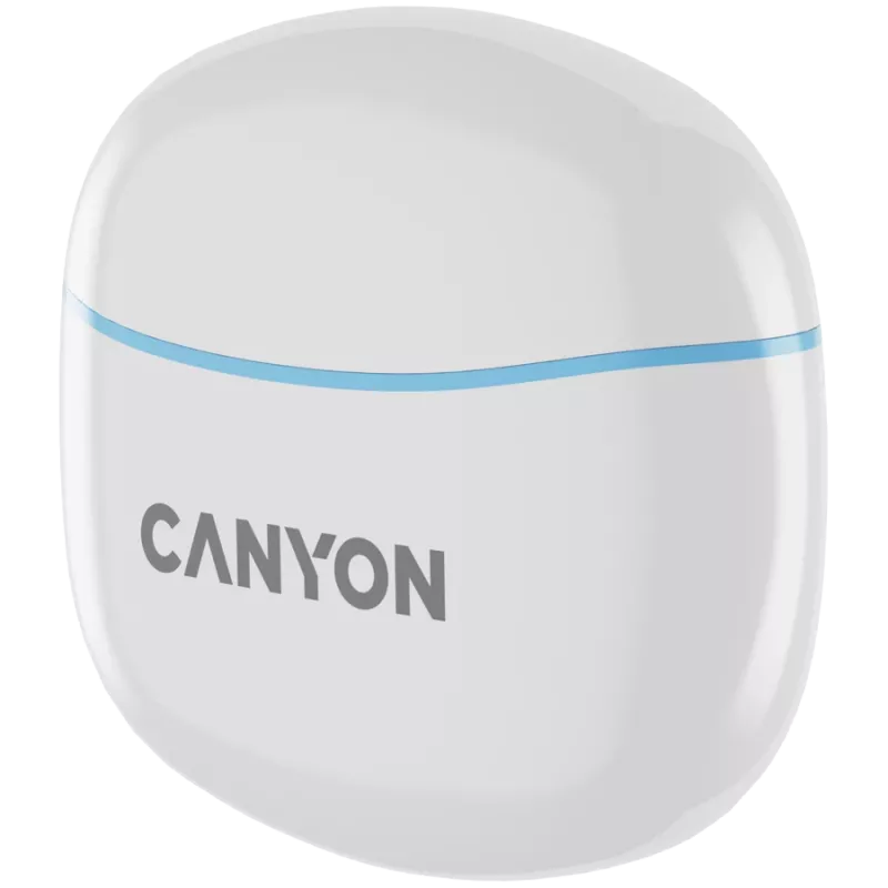 Canyon TWS-5 CNS-TWS5BL ausinės – Tikrai belaidės – Bluetooth 5.3 – Į ausį – USB-C įkrovimo dėklas – Liečiamas valdymas – iki 38h veikimo – Juodos