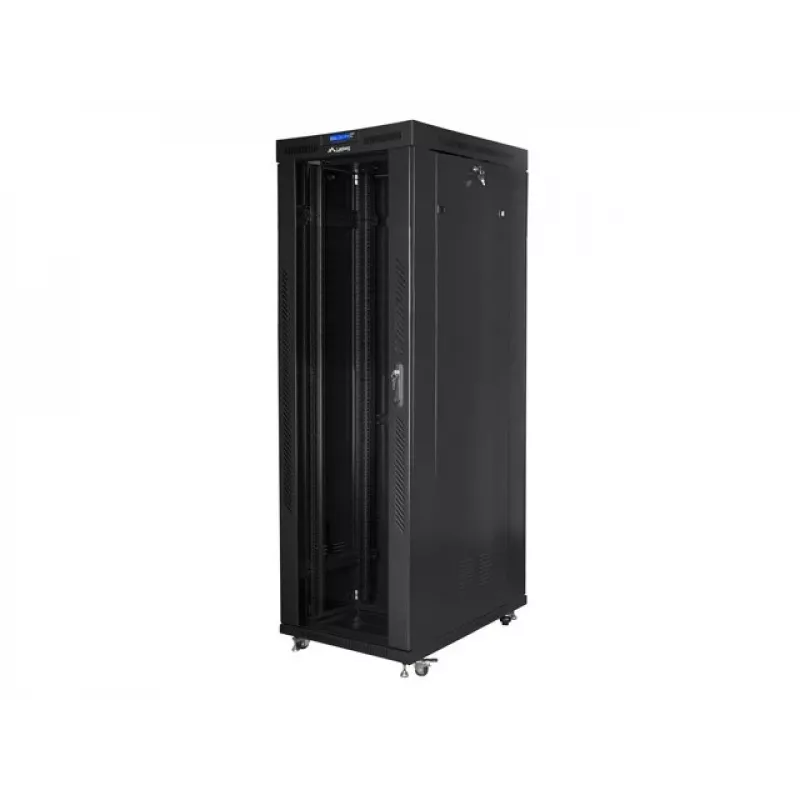Laisvai stovinti spinta LANBERG FF01-8042-12BL 42U 19 colių 800×1000×2127,5 mm Juoda IP20 1200 kg