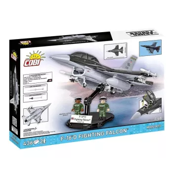 Statybinis rinkinys Cobi F-16D Fighting Falcon, 436 dalys, mastelis nenurodytas