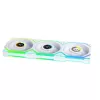 Ventiliatorius Lian Li UNI FAN SL Wireless LCD 120 12 cm Baltas 3 vnt.