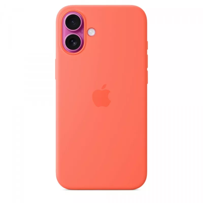 iPhone 16 Plus silikoninis dėklas su MagSafe - oranžinis