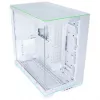 Lian Li O11 Dynamic EVO RGB PC korpuso rinkinys + HydroShift II LCD-S 360TL AiO + 6x UNI FAN SL-INF 120 Reverse Blade ventiliatorius - baltas