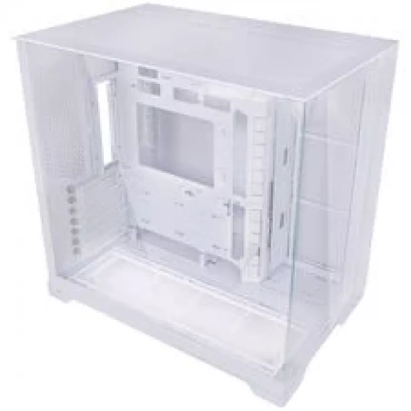 Lian Li O11 Vision Compact - balta + 3x UNI FAN SL-INF 120 ARGB Reverse Blade ventiliatorius - 120mm + HydroShift II LCD-S 360TL AiO-skysčio aušinimas, 360mm