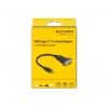 DeLOCK adapteris USB Type-C į RS-232 D-Sub 9 kontaktų kištukas 0,25 m