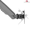 Stalinis monitoriaus laikiklis MACLEAN MC-775 32 colių (81,3 cm) ekranams, VESA 75x75–100x100, iki 8 kg, pilkas