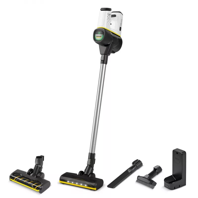 Stick vacuum Karcher VC 6 Cordless ourFamily Duo — belaidis stiebinis siurblys, 25,2 V, 0,8 l, HEPA 12, 50 min veikimo trukmė