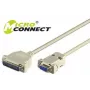 Microconnect IBM029 serijinis laidas, pilkas, 3 m, DB-9, DB-25