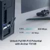 „Wi-Fi 6 Bluetooth“ PCIe adapteris TP‑LINK Archer TX10E AX900 — PCIe kortelė, AX900 Wi‑Fi 6, „Bluetooth“