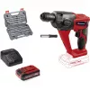 Akumuliatorinis plaktukas gręžtuvas EINHELL Power X-Change TE‑HD 18 Li, 18V, ličio jonų 4,0 Ah Plus, su grąžtų ir kaltų rinkiniu