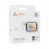 Ausinės SBOX EB-TWS08-W su lietimui jautriu ekranu, baltos