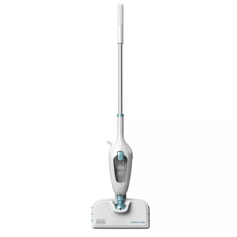 Garų valytuvas Juoda & Decker FSMH13E10 — 1300 W, 120 °C, 1,75 kg, 15 min veikimo laikas, 4,8 m laidas, 9 priedai