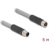 DeLOCK jutiklio / pavaros kabelis 5 m RST M12 Pilka 80541