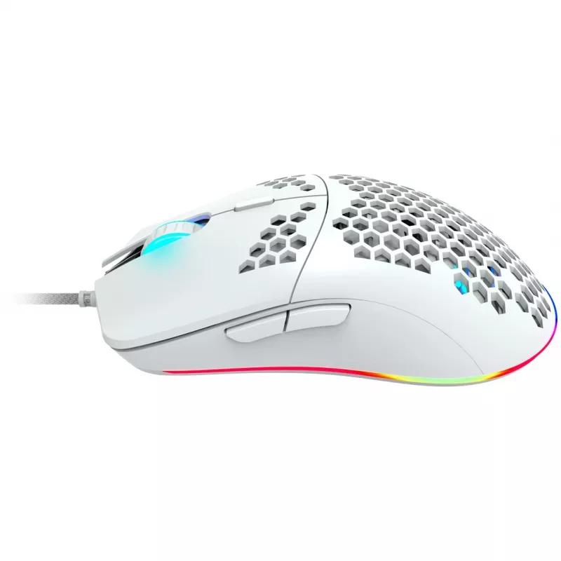 CANYON Puncher GM-11, žaidimų pelė su 7 programuojamais mygtukais, Pixart 3519 optiniu jutikliu, 4 DPI lygiais iki 4200, 5 mln. paspaudimų klavišo tarnavimo laikas, 1,65 m Ultraweave laidas, UPE fe
