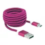 Sbox USB->Micro USB M/M 1,5m USB-10315P Pitaya Pink