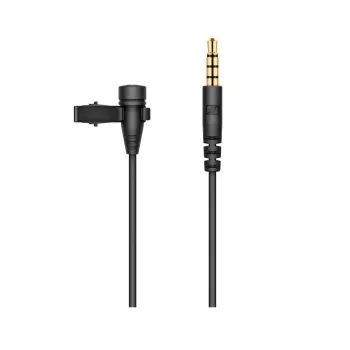 Peties kondensatorinis mikrofonas Sennheiser XS LAV MOBILE, prisegamas, visakryptis, 2 m laidas, 3,5 mm, 50–18000 Hz, 19 g, juodas