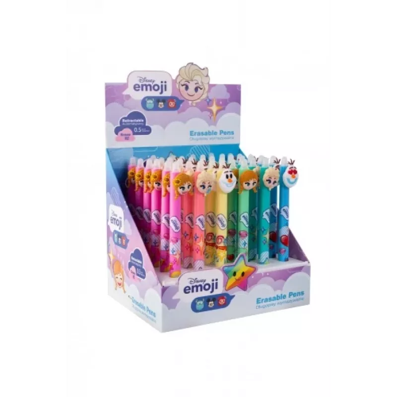Ištraukiamas trinamas rašiklis Colorino Disney Emoji Frozen