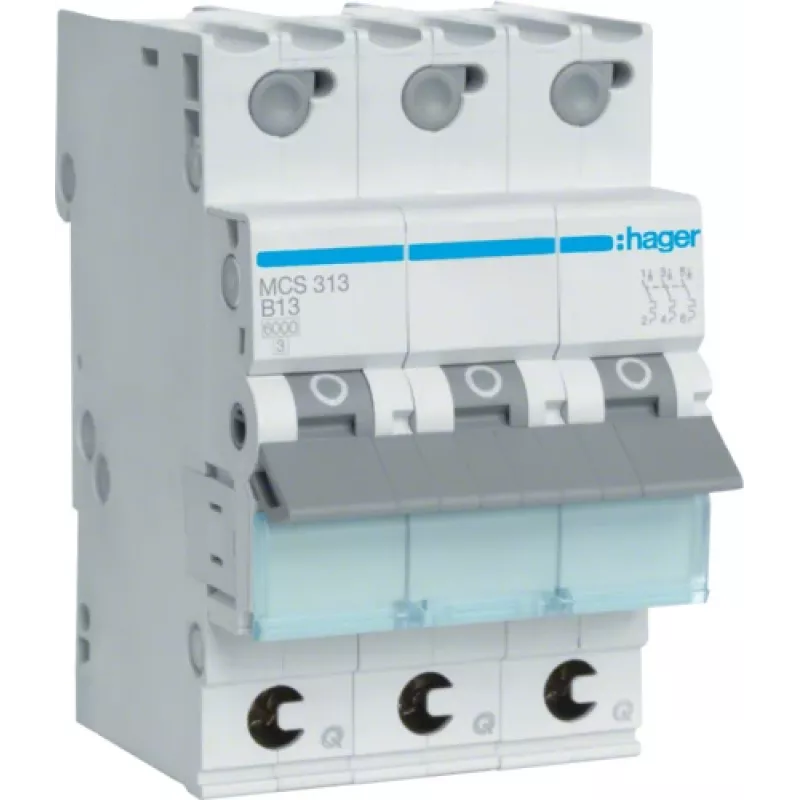 Hager MCS313 grandinės pertraukiklis C tipo 3 (MCS313)