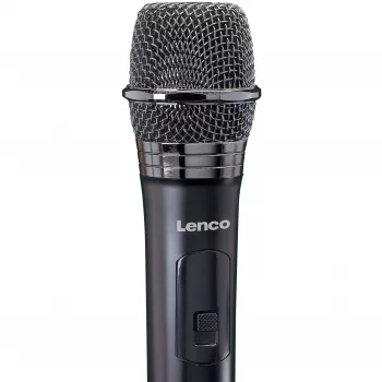 Belaidis scenos mikrofonas Lenco MCW-020BK